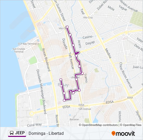 JEEP bus Line Map