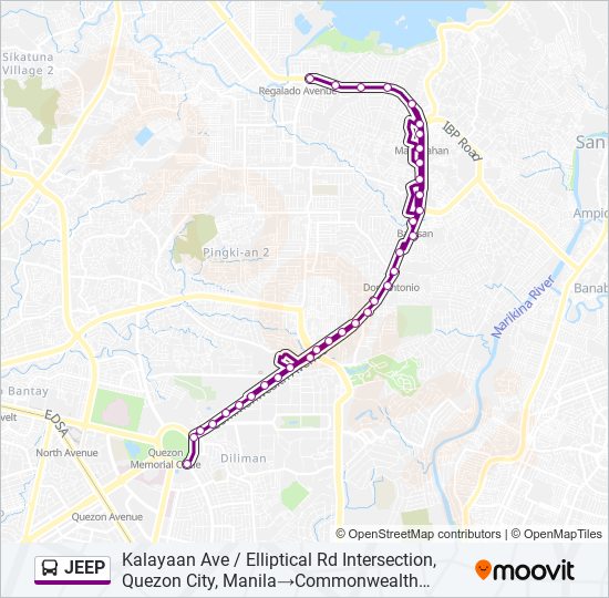 JEEP bus Line Map