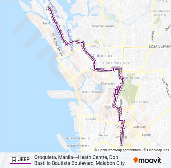 JEEP bus Line Map