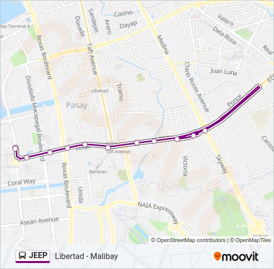 JEEP Bus Line Map