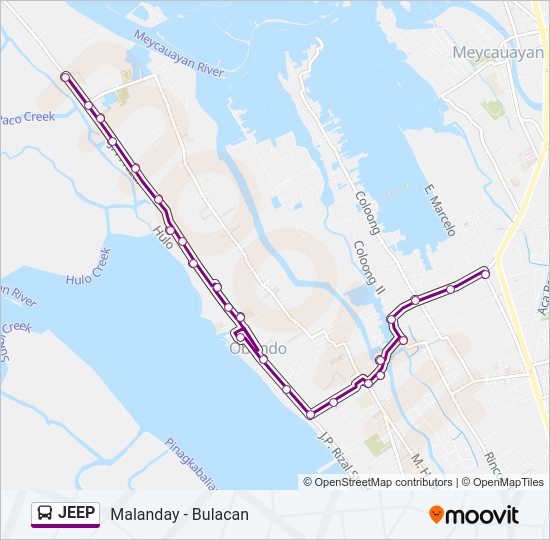 JEEP Bus Line Map