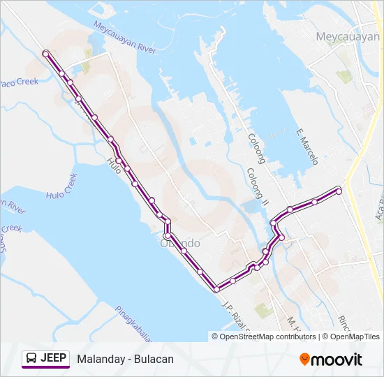 JEEP Bus Line Map