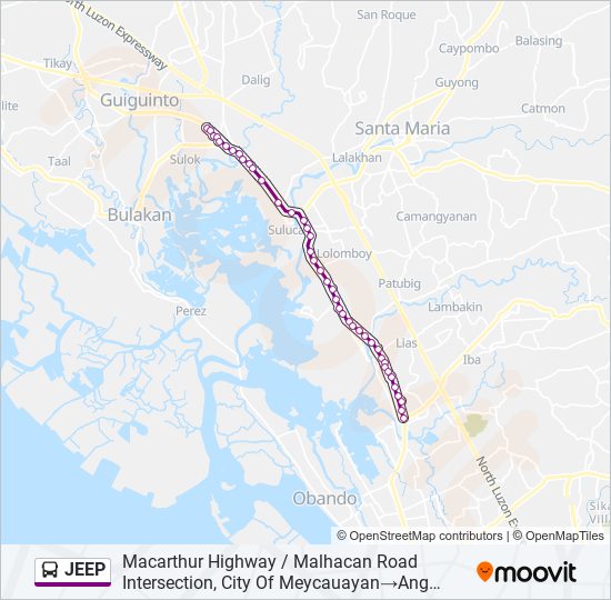 JEEP bus Line Map