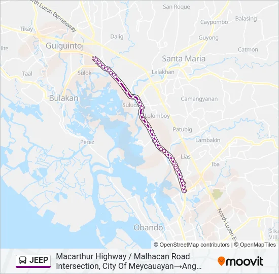JEEP Bus Line Map