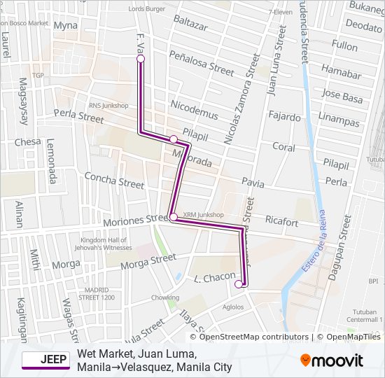 JEEP bus Line Map