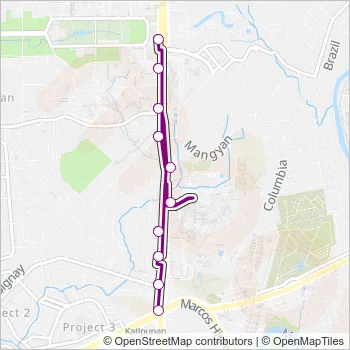 JEEP Bus Line Map