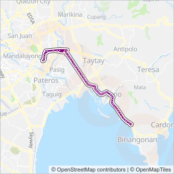 JEEP Bus Line Map