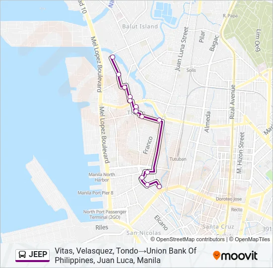 JEEP Bus Line Map