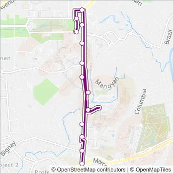 JEEP Bus Line Map