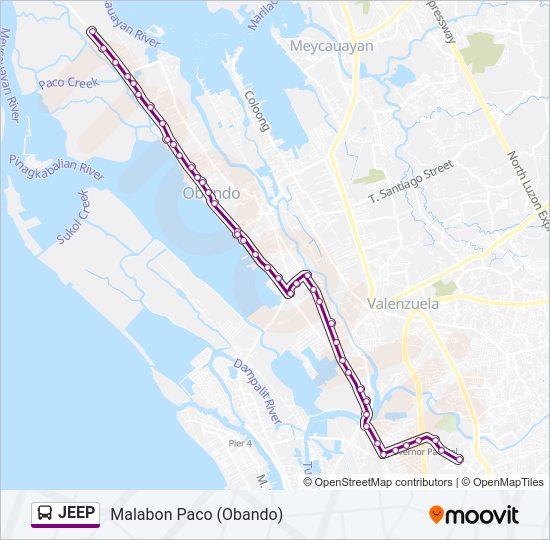 JEEP bus Line Map