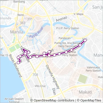 JEEP Bus Line Map