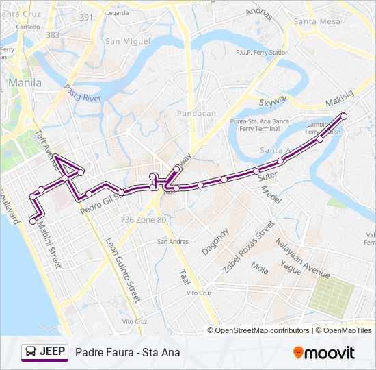 San Andres Bukid Manila Map Jeep Route: Schedules, Stops & Maps - New Panaderos / Castañeda  Intersection, Manila‎→Marcelo H. Del Pilar / Salas Intersection, Manila  (Updated)