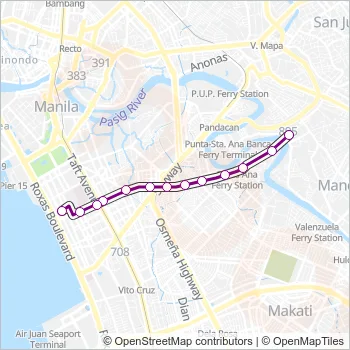 JEEP Bus Line Map