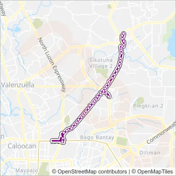 JEEP Bus Line Map