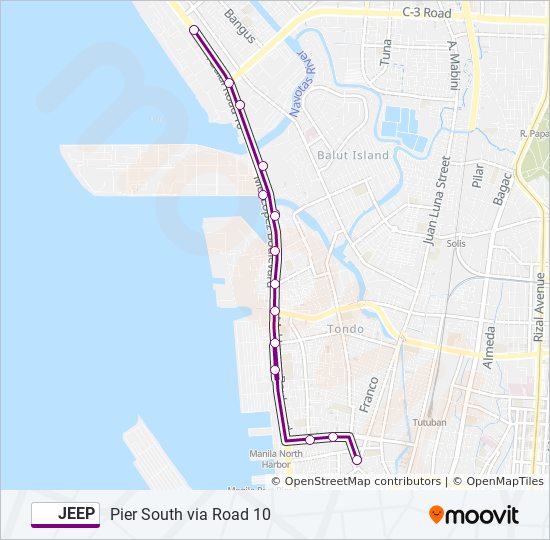 JEEP bus Line Map