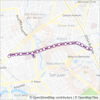 JEEP Bus Line Map