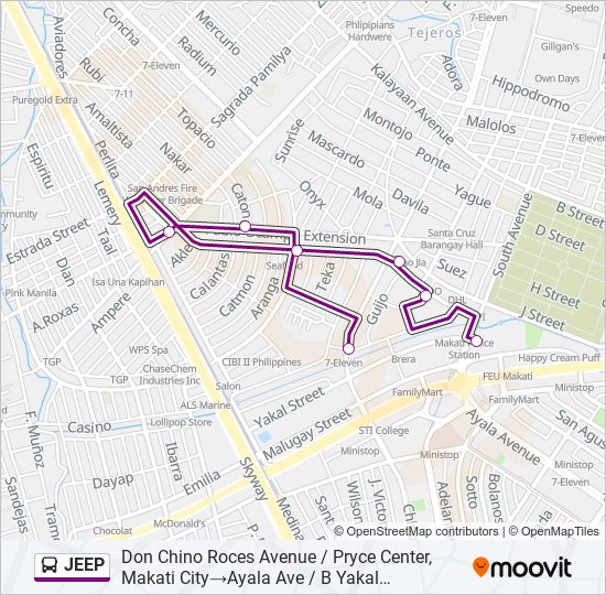 Chino Roces Makati Map Jeep Route: Schedules, Stops & Maps - Don Chino Roces Avenue / Pryce  Center, Makati City‎→Ayala Ave / B Yakal Intersection, Makati City, Manila  (Updated)