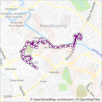 JEEP Bus Line Map