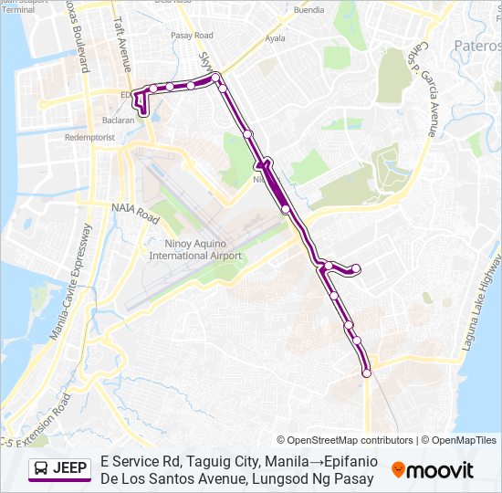 JEEP bus Line Map