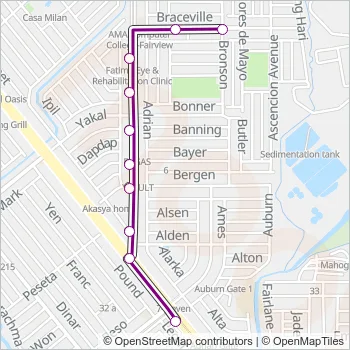 JEEP Bus Line Map
