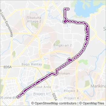 JEEP Bus Line Map
