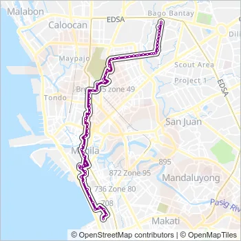 JEEP Bus Line Map
