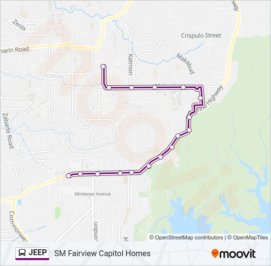 JEEP bus Line Map