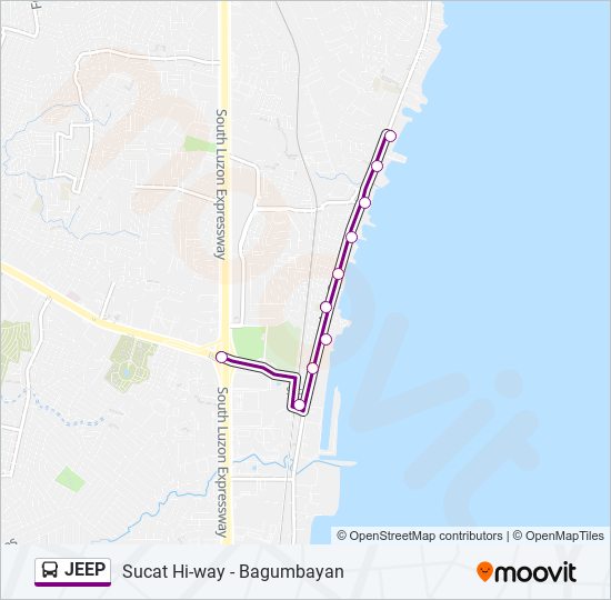 JEEP bus Line Map