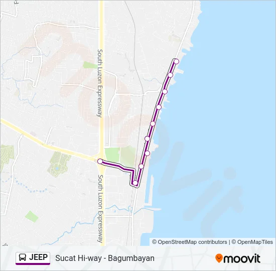 JEEP Bus Line Map