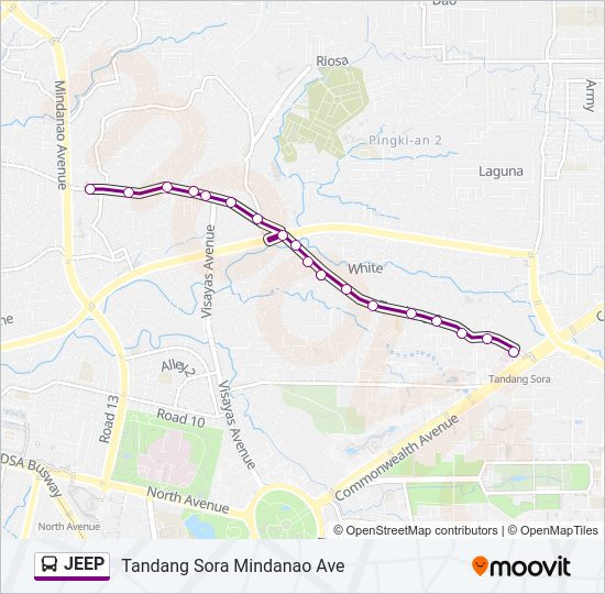 JEEP Bus Line Map