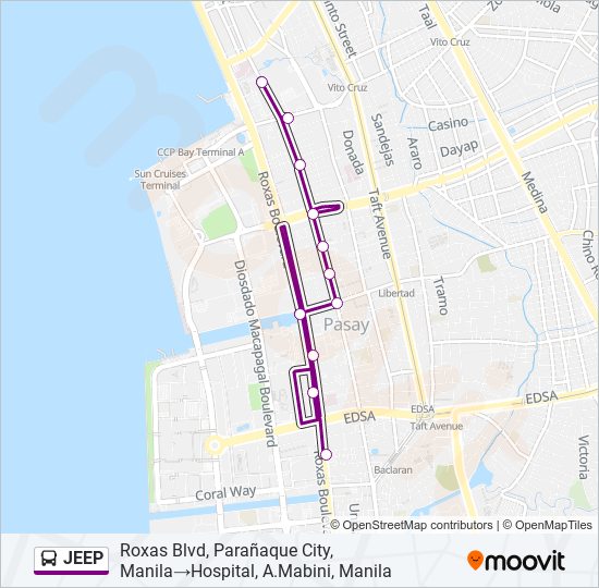 JEEP bus Line Map