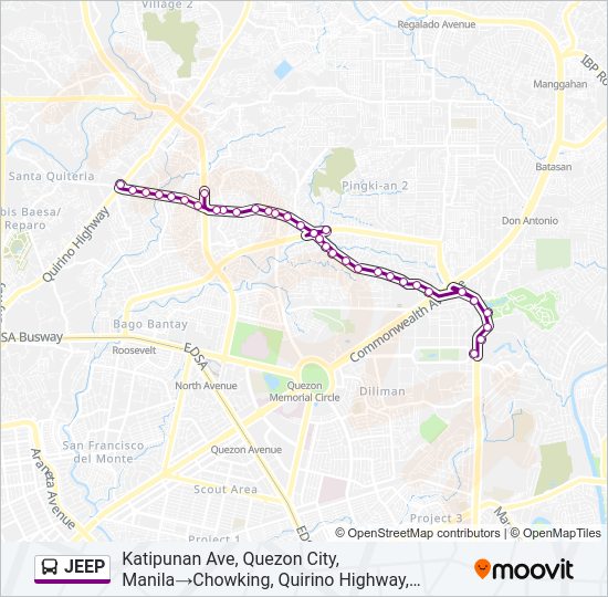 JEEP bus Line Map