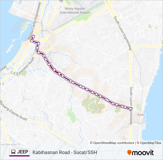 JEEP bus Line Map