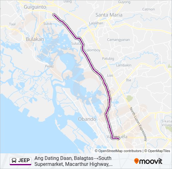 JEEP Bus Line Map