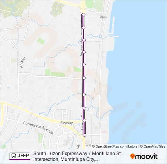 JEEP bus Line Map