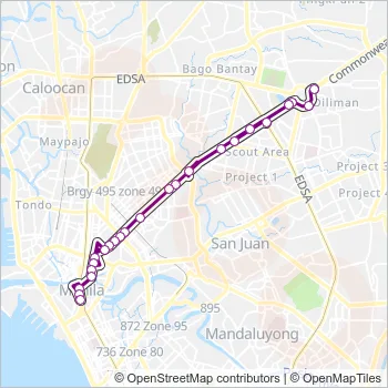 JEEP Bus Line Map