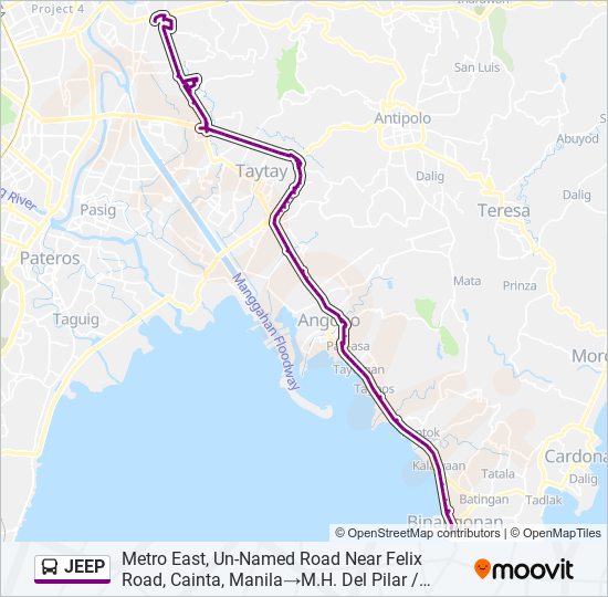 JEEP bus Line Map