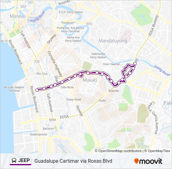 Jeep Route: Schedules, Stops & Maps - Senator Gil Puyat Ave / F.B ...