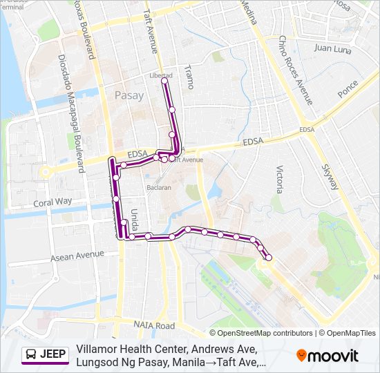 JEEP bus Line Map