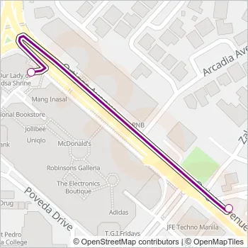 JEEP Bus Line Map