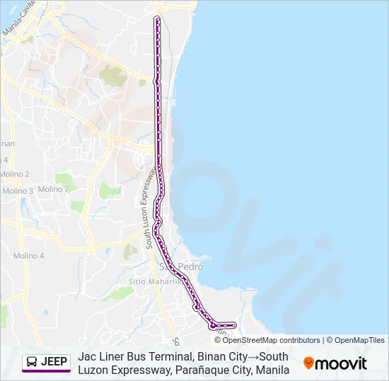 JEEP Bus Line Map