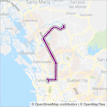JEEP Bus Line Map