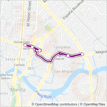 JEEP Bus Line Map
