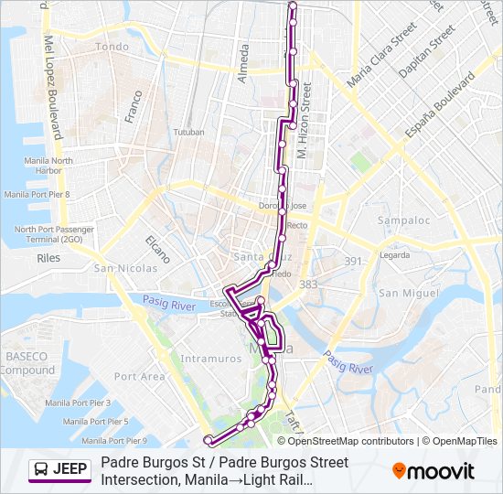 JEEP bus Line Map