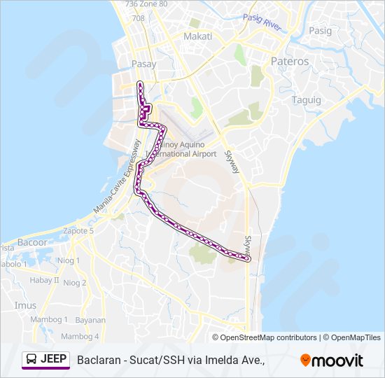 JEEP bus Line Map