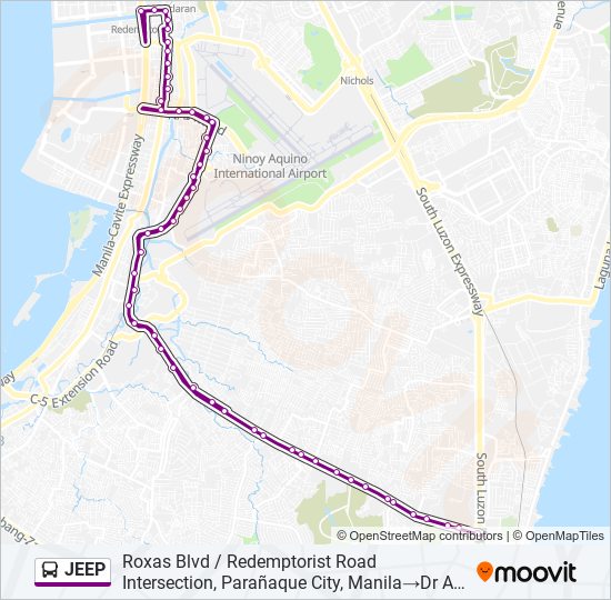 JEEP bus Line Map