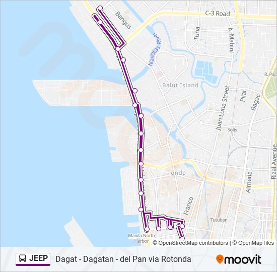 JEEP bus Line Map