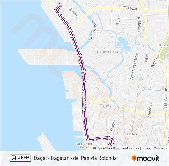 JEEP bus Line Map