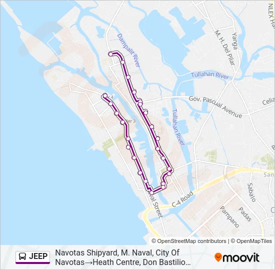JEEP Bus Line Map