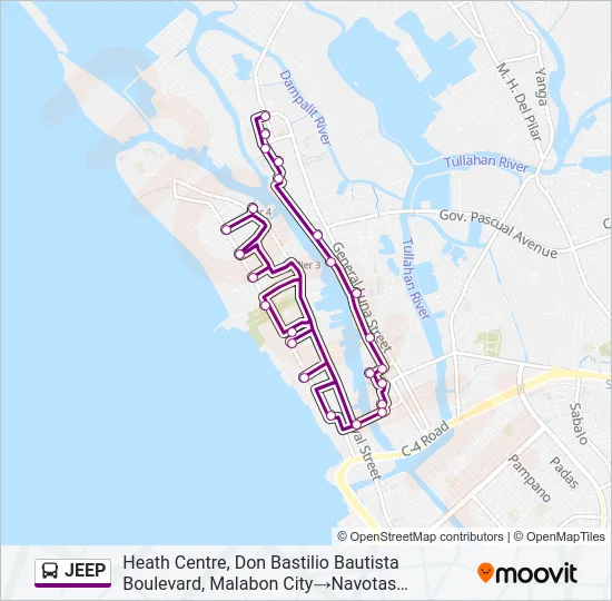 JEEP Bus Line Map